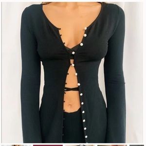 Tigermist long cardigan